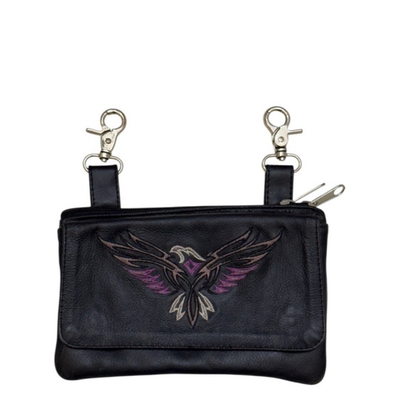 Unik Handbags - UNIK - LEATHER MOTORCYCLE RIDING PURSE